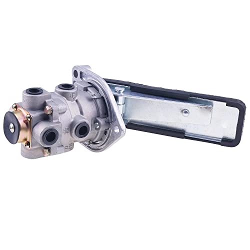 WQSING Válvula de freno de pie E6 con montaje de banda de rodadura 286171N 286171X compatible con Bendix KN22140 20QE3114R 170.286171E-6 Placa de montaje de válvula de circuito dual