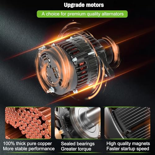 SCITOO Alternador de repuesto para Mercruiser modelo Mx 6.2L Mpi para Horizon, modelo Mx 6.2L Mpi, modelo 8.2L Mie Mpi, modelo 7.4Lx Mpi, modelo 7.4L Mie Mpi, modelo 502 Mag Mpi, modelo 5.7L Ski OE 8460