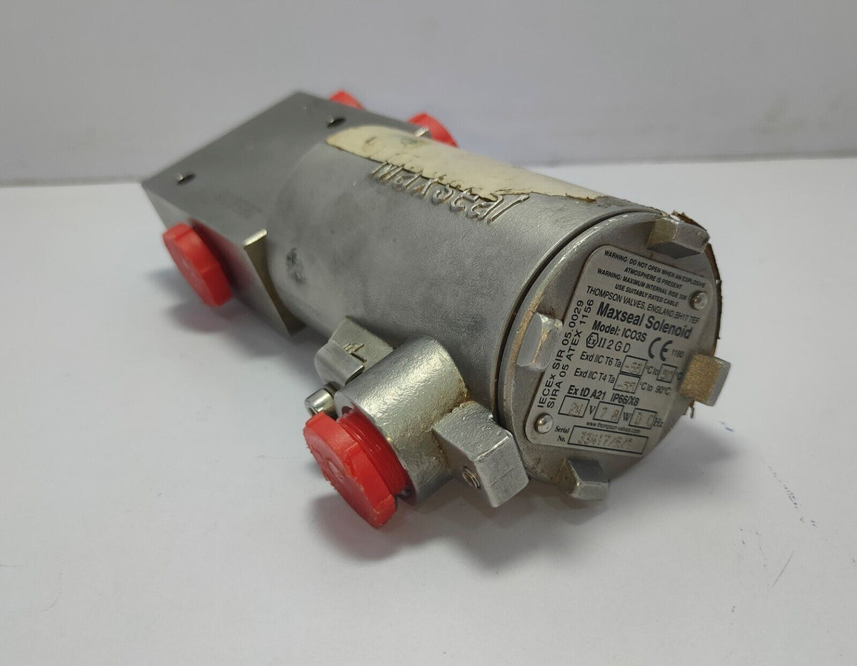 Válvula solenoide de acero inoxidable Maxseal ICO3S Y013AA3H2BS072