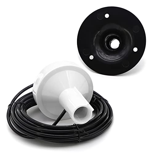 Antena GPS marina reemplazo de antena para Garmin GPSMAP GDU GNC NavTalk Pilot StreetPilot AIS barco navegación receptor Fishfinder Sounder+cable de 26 pies conector TNC adaptador BNC+base de