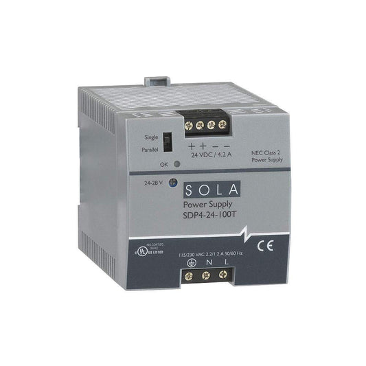 Emerson Industrial Automation - SDP4-24-100LT - Sola Hevi-Duty SDP4-24-100LT 92w 24v Din plástico 115/230v