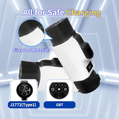 Conector de cargador EV Tipo 1 a GBT Adaptador de carga de vehículos eléctricos SAE j1772 a GBT EV Adaptador de carga