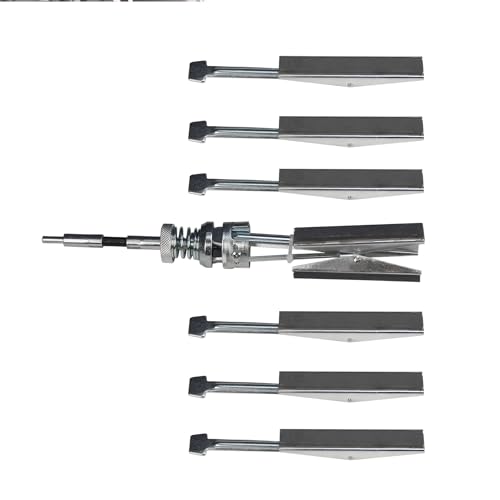 Cilindro de motor Hone Deglazer 2 pulgadas a 6-1/2 pulgadas ajustable 4 pulgadas hoja larga con 100 220 400 piedras de grano cilindro de pistón Hone con caja negra