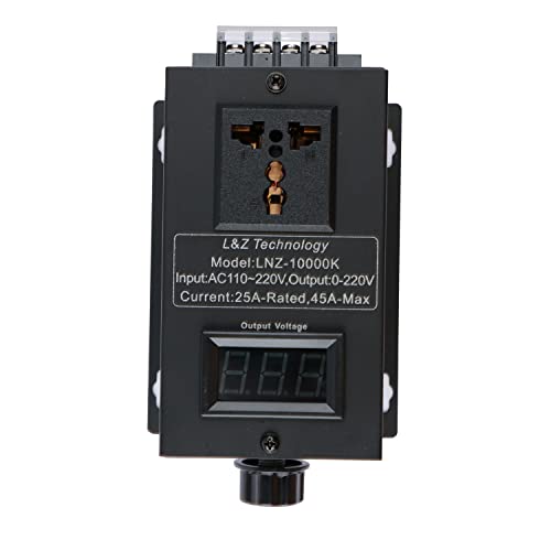 AC 110 V 220 V/25 A/10000 W driver de velocidad variable SCR Regulador de potencia de voltaje apto para Router Fan Motor Eléctrico Reóstato LMZ-10000K