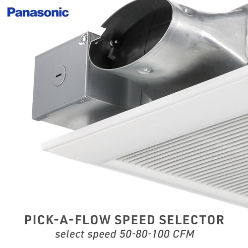 Panasonic FV-0510VS1 WhisperValue DC ventilador extractor, 50/80/100 CFM