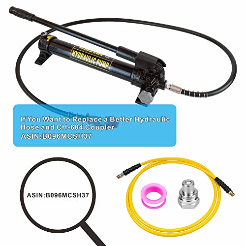 AMZCNC Bomba de Mano hidráulica de 10000 PSI 2 velocidades Power Pack Bomba de elevación hidráulica