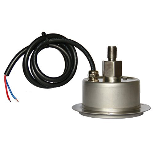 XZT Medidor de presión hidráulico digital de 8 cm, sensor de presión, 0 ~ 10000 PSI 1/4 NPT-entrada trasera, alimentación 110 V CA