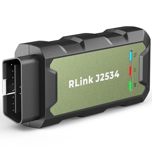 TOPDON RLink J2534 Programador de paso, herramienta de reprogramación y diagnóstico OEM, VCI J2534 mejorado, compatible con J2534/D-PDU/CAN-FD/DoIP, compatible con más de 17 marcas de vehículos, no se