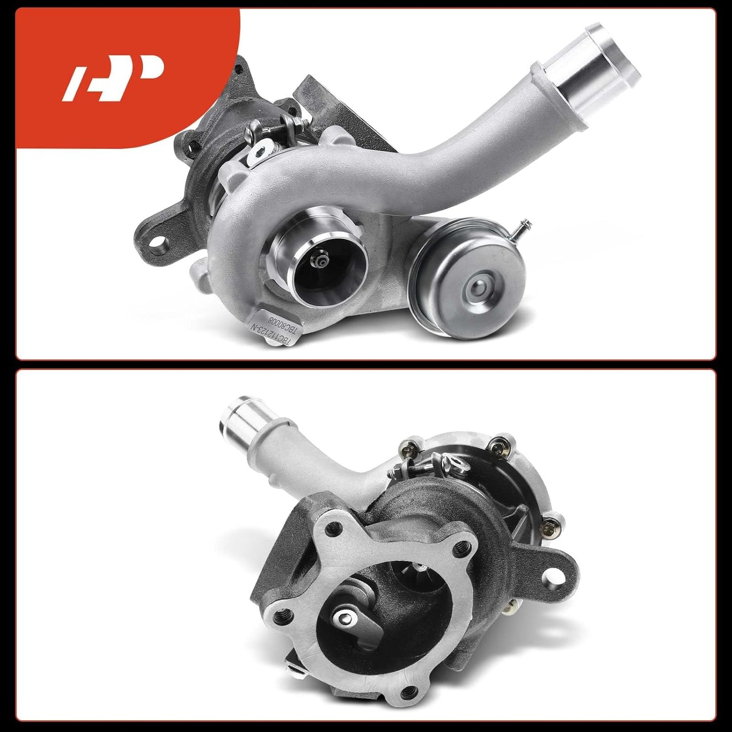 A-Premium - Kit completo de turbocompresor turbo izquierdo y derecho, con actuador y junta de desagüe, compatible con Ford Explorer, Flex, interceptor policial, Tauro, MKS, MKT, 3.5L, repuesto #
