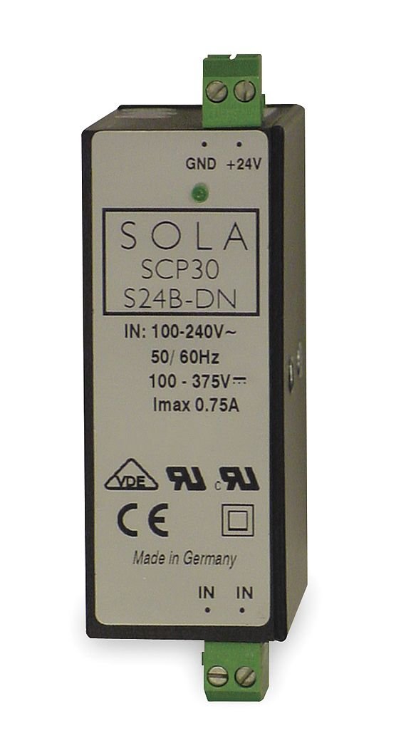 SOLA HD SCP30S5BDN riel DIN, fuente de alimentación, SW Slim DIN, 30W, 6.0A, 5 VDC, 85-264 VAC, 5V