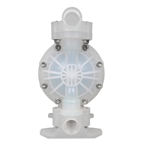Bomba de diafragma de 3t/h de flujo de 0.23 pulgadas NPT de doble diafragma de 101 PSI de plásticos de ingeniería, bomba de transferencia neumática industrial, resistente a la corrosión QBY4-1599