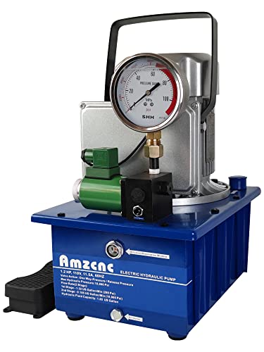 Bomba hidráulica eléctrica, unidad de 2 etapas, acción única, 110 V, 10 K psi, 10000 Psi, unidireccional,