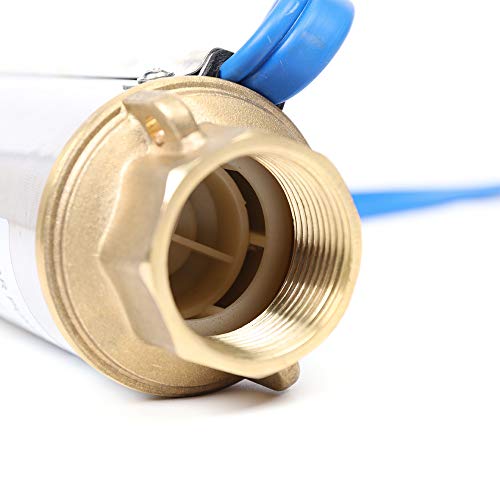 Bomba de agua solar de 3 pulgadas, 48 V, 400 W, 3000 L/H 304, acero inoxidable, sumergible, bomba de pozo profundo sumergible con controlador MPPT, controlador MPPT, kit de bomba de agua solar