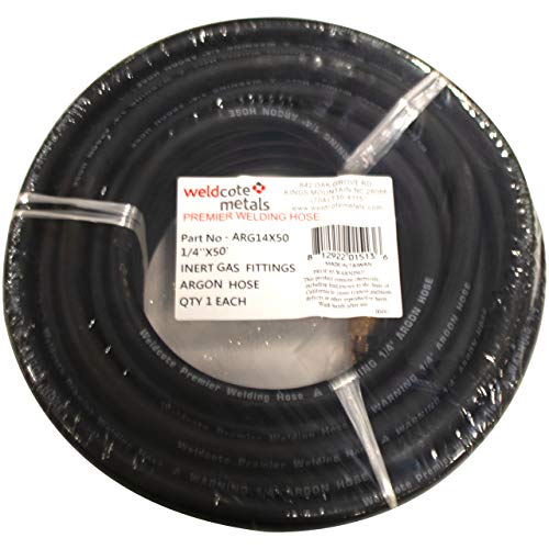 Weldcote ARG14X50 Manguera de argón con accesorio de gas inerte, 50 pies