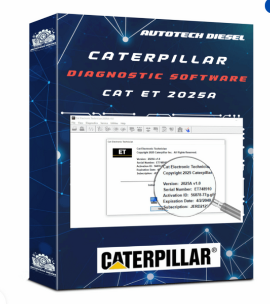 CAT ET 2025A – Software de diagnóstico Caterpillar (Instalacion en una PC)