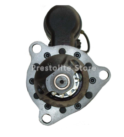 Motor de arranque MS7-501A original Prestolite Leece Neville, nuevo, 24 V, 11 dientes, paso de piñón 6/8 DP, rotación en sentido horario, 9 kW, con embrague húmedo.