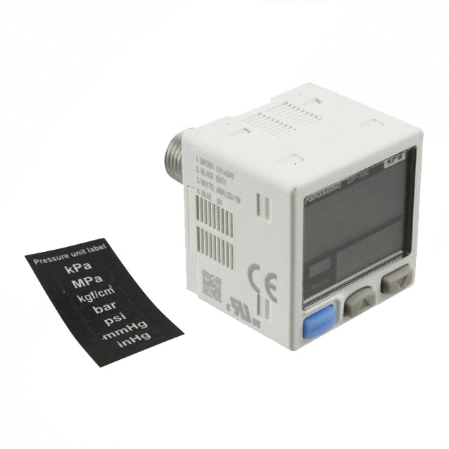 Panasonic Industrial Automation Sales DP-101-N-P DP-100 Automatización industrial Manómetro ventilado PNP - colector abierto Hembra - M5, Macho - 1/8" (3.18mm) NPT
