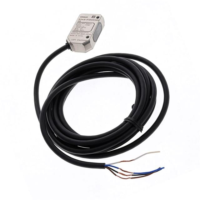 Omron Automation and Safety E3AS-F1000IMN 2M E3AS-F Reflectivo 1.969" ~ 39.370" (50mm ~ 1m) 90 ms IP67, IP69K, IEC 60529