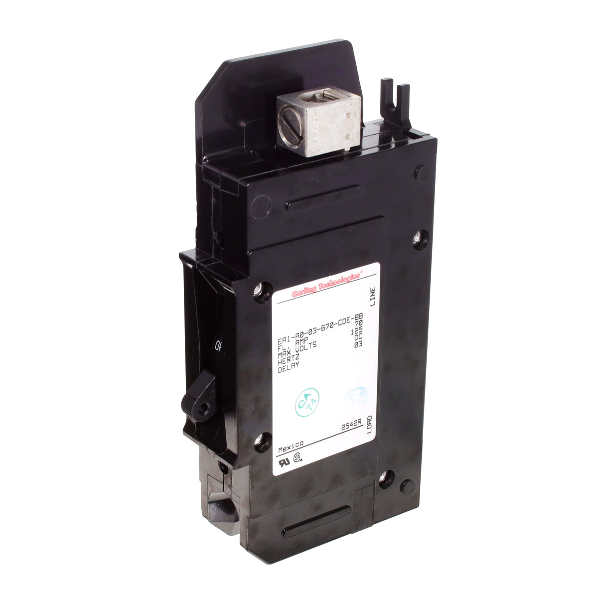 Carling Technologies EA1A003670CDEBB E Montaje en panel Solo interruptor 70A