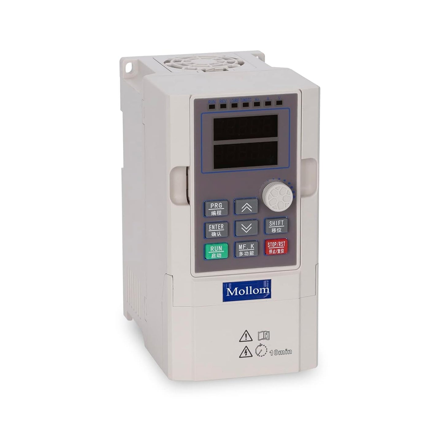 Mollom VFD 220V 4KW 5HP 16A Entrada Monofásica o Trifásica a Salida Trifásica 0-3000Hz Variador de Frecuencia Inversor para Control de Velocidad del Motor del Husillo CNC G75-2T-4G-B