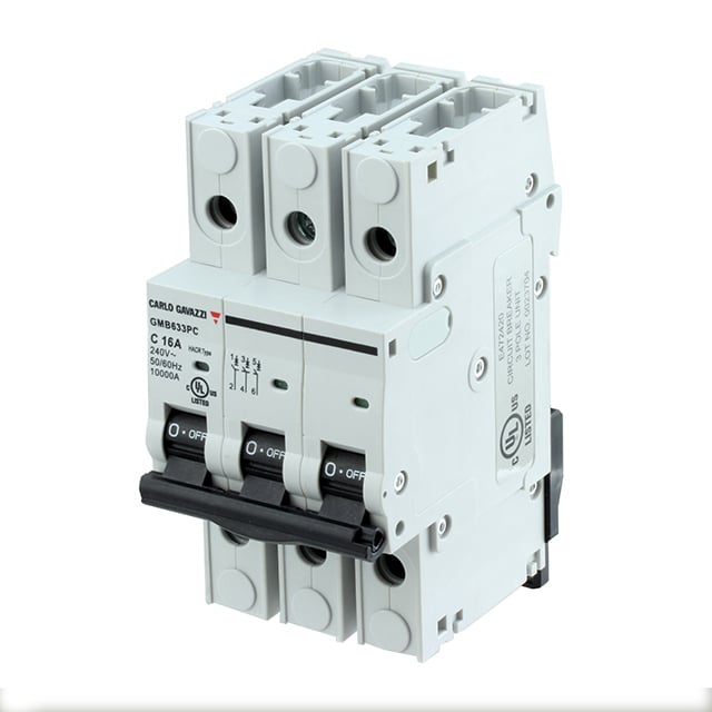 Carlo Gavazzi Inc. GMB63H3PC8 GMB63 Riel DIN Termomagnético 8A
