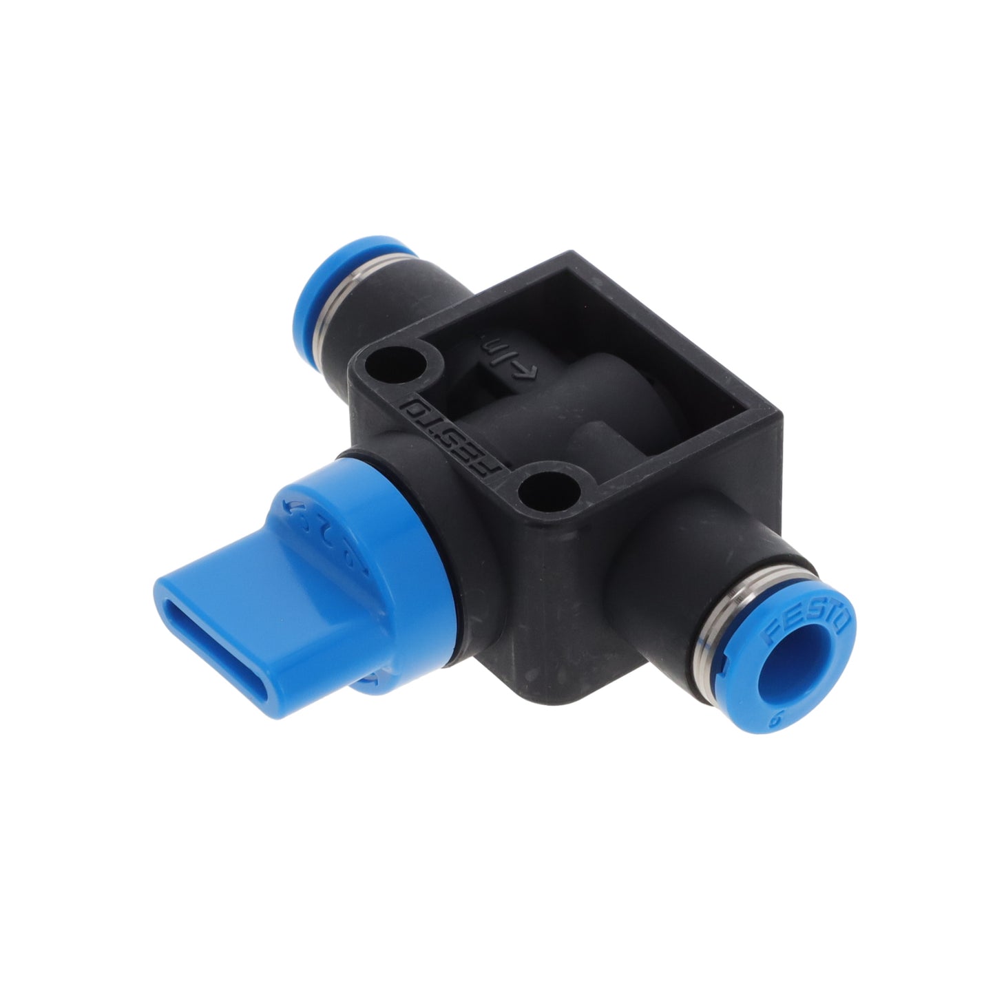 Festo Corporation HE-2-QS-6 HE Válvula antirretorno (válvula de retención) Conexión a presión para tubería de 15/64" (6.00mm) D - -