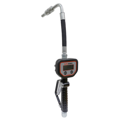Válvula de control de aceite digital Lubeworks de 10 galones/35 l con medidor, pico flexible y boquilla automática ITI18123522