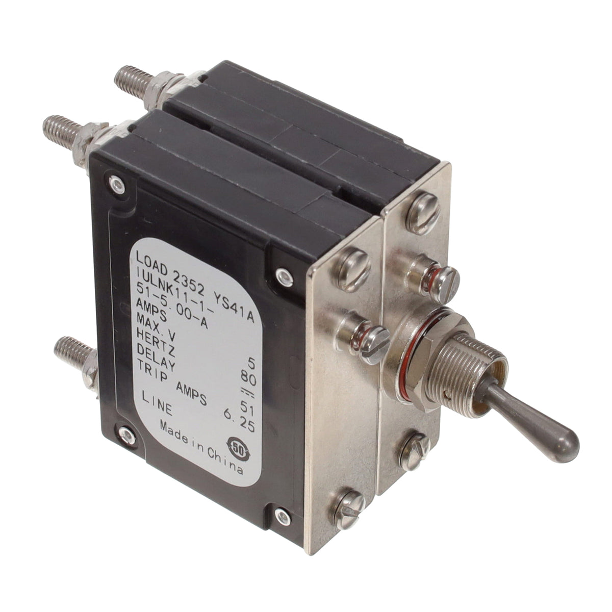 Sensata-Airpax IULNK11-1-51-5.00-A IUL Montaje en panel Magnético, (retardo hidráulico) 5A