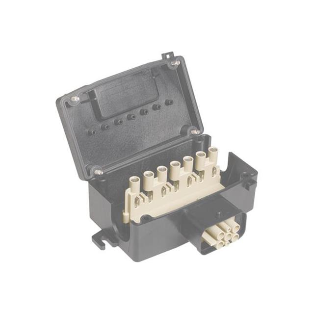 HARTING 9120084804 Han-Power® S Side Entry 4+2+Ground