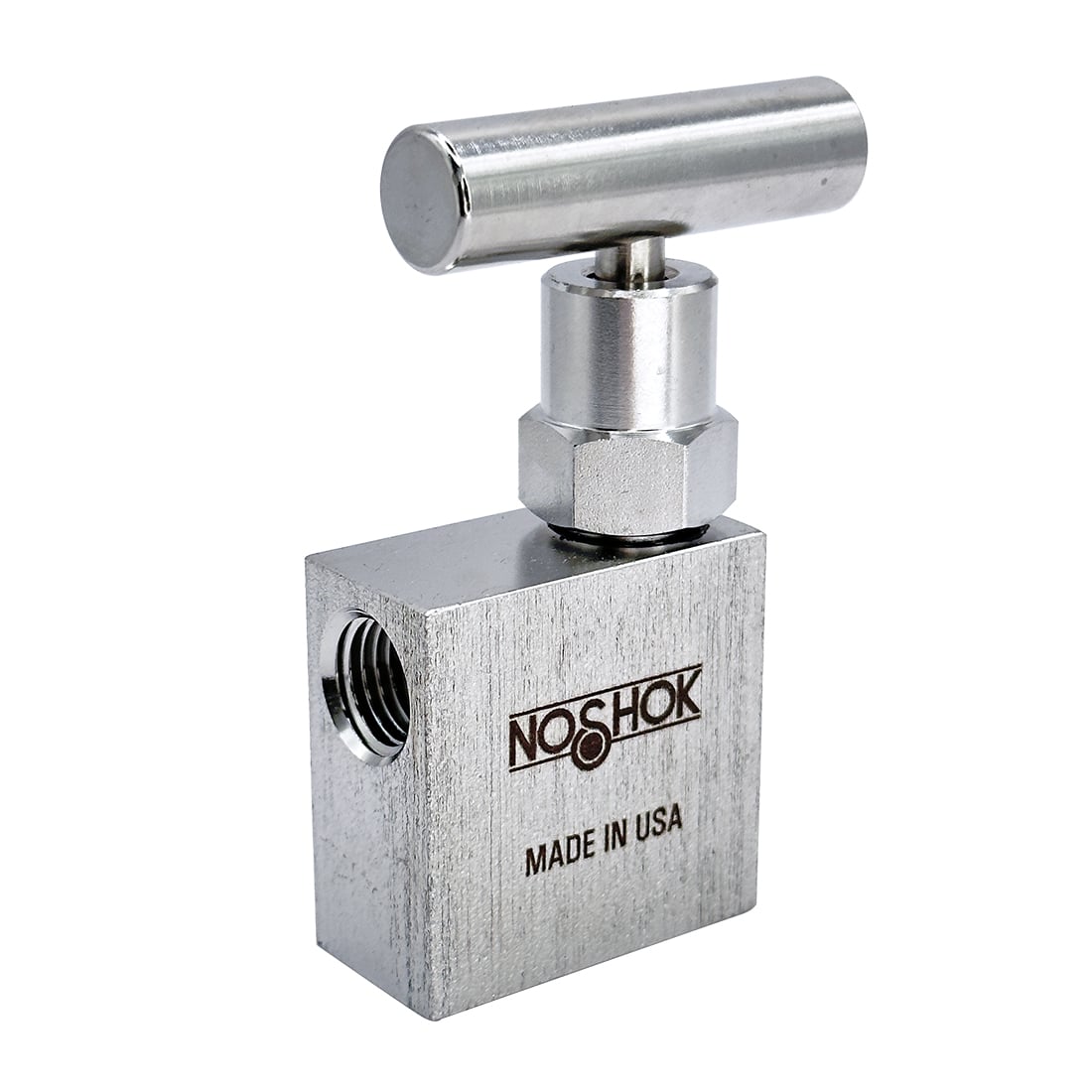 NOSHOK, Inc. 102-FFAS-PM2-HL2 100 Válvula de aguja - 10000PSI (689 bar) -