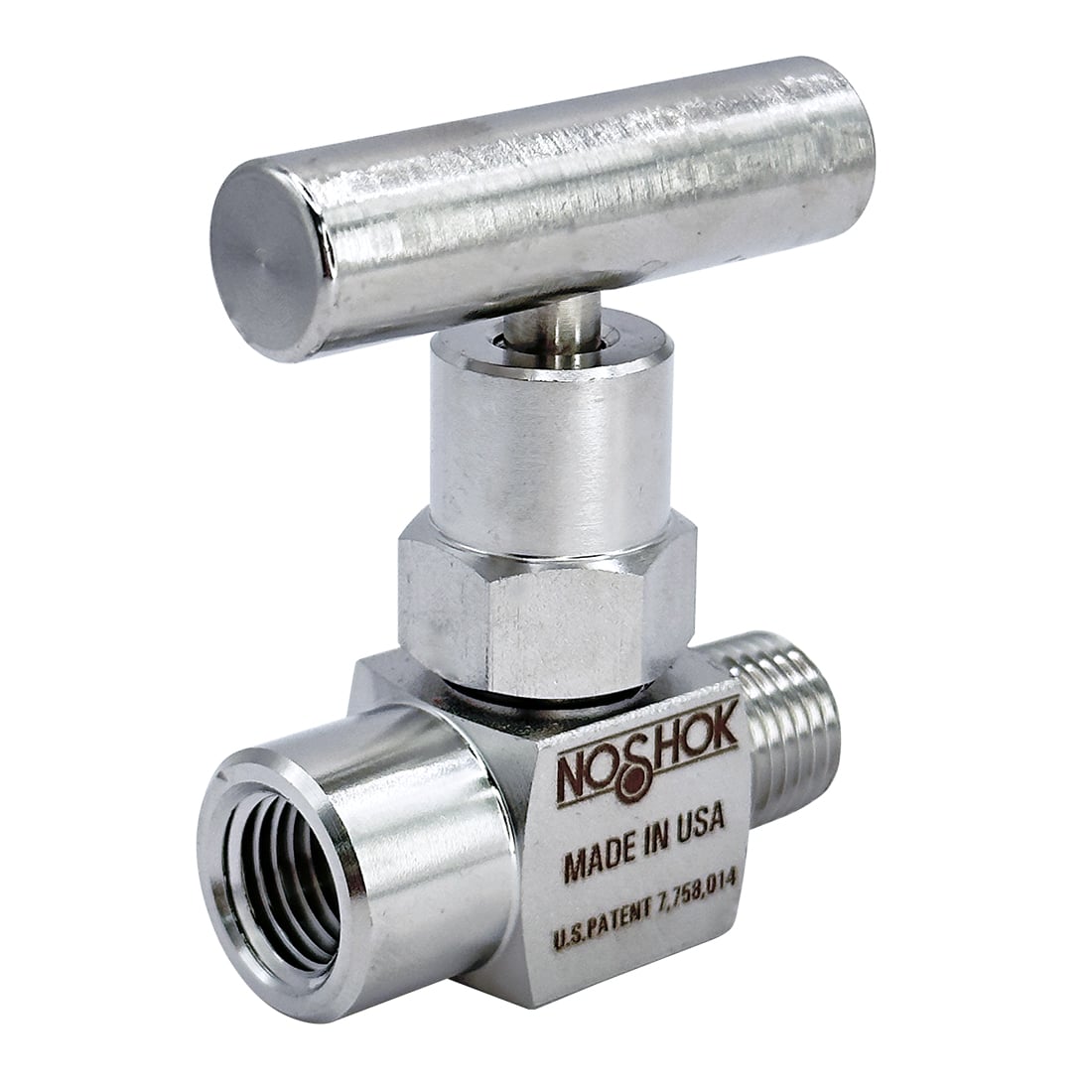 NOSHOK, Inc. 102-MFS-PM2-HL3 100 Válvula de aguja - 10000PSI (689 bar) -