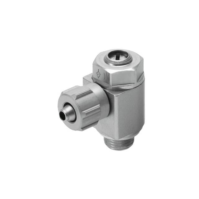 Festo Corporation GRLA-1/4-PK-6-B GRLA Restrictor de flujo, ajustable Una dirección 4 ~ 145 PSI (0.3 ~ 10 bar) Válvula de control