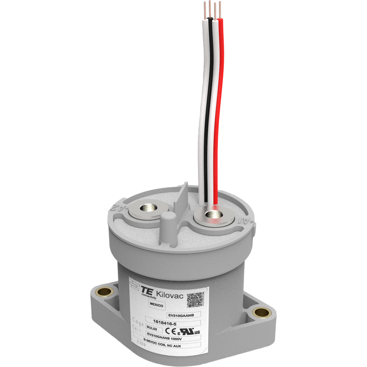 TE Connectivity Aerospace, Defense and Marine 6-1618416-7 EV210, KILOVAC Montaje de chasis 24 ~ 48VCC