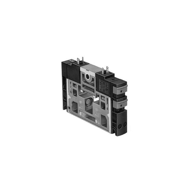 Festo Corporation CPV18-M1H-2X3-GLS-1/4 CPV Válvula de solenoides 2 x 3/2 normalmente cerrado -1 ~ 145 PSI (-0.1 ~ 10 bar) Válvula de solenoides