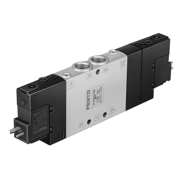 Festo Corporation CPE18-M1H-5/3G-1/4 CPE Válvula de solenoides 05-mar 36 ~ 145 PSI (2.5 ~ 10 bar) Válvula de solenoides