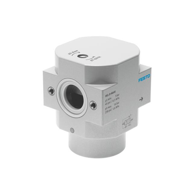 Festo Corporation HEL-D-MAXI HEL Válvula de solenoides 2/2 normalmente cerrado 44 ~ 232 PSI (3 ~ 16 bar) Válvula de solenoides