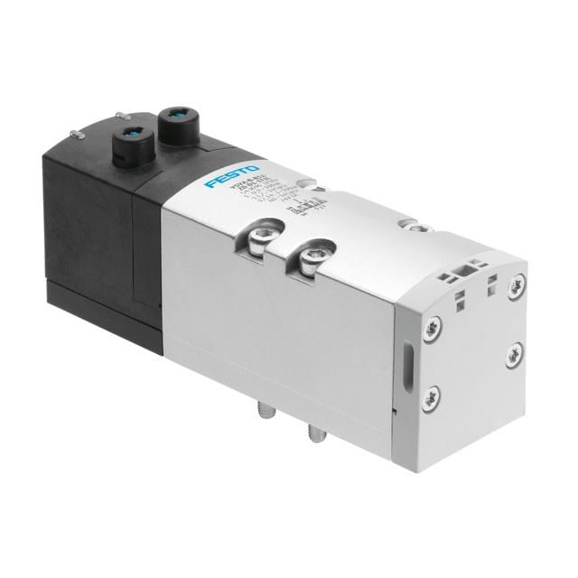 Festo Corporation VSVA-B-P53C-ZD-D1-1T1L VSVA Válvula de solenoides 5/3 normalmente cerrado -1 ~ 145 PSI (-0.1 ~ 10 bar) Válvula de solenoides