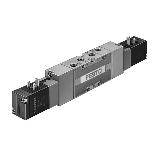 Festo Corporation MVH-5/3G-1/4-B MVH Válvula de solenoides 5/3 normalmente cerrado 44 ~ 145 PSI (3 ~ 10 bar) Válvula de solenoides