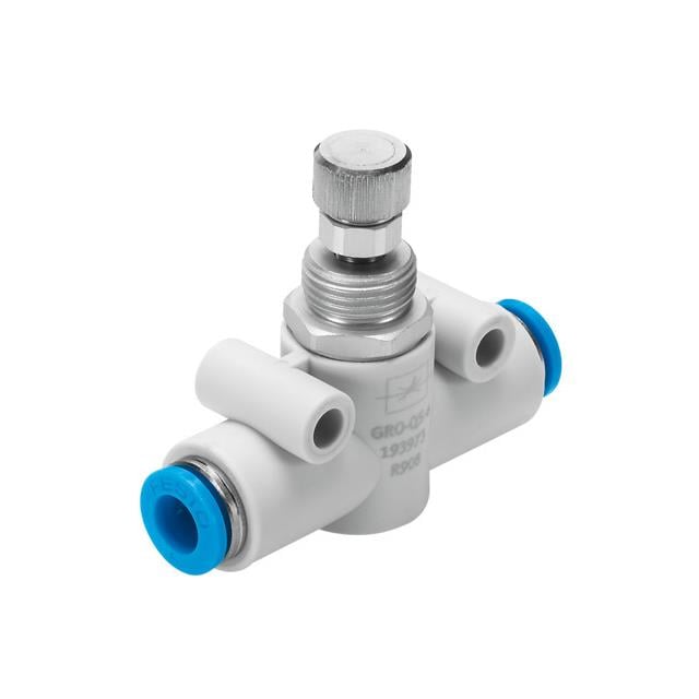Festo Corporation GRO-QS-4 GRO Restrictor de flujo, ajustable - - Válvula de control