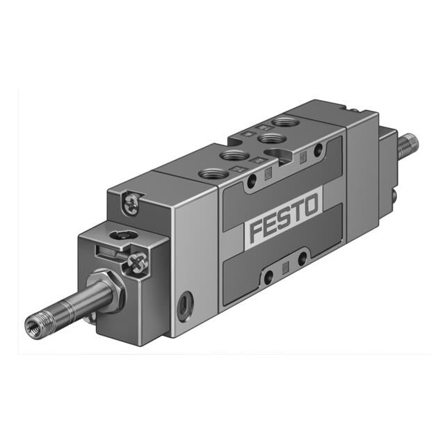 Festo Corporation MFH-5/3G-1/8-B MFH Válvula de solenoides 5/3 normalmente cerrado 44 ~ 145 PSI (3 ~ 10 bar) Válvula de solenoides