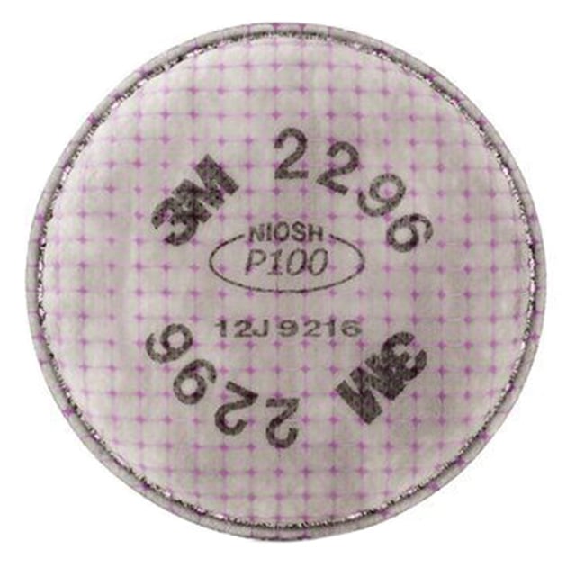 3M 2296 - Filtro de respirador de reemplazo Blanco