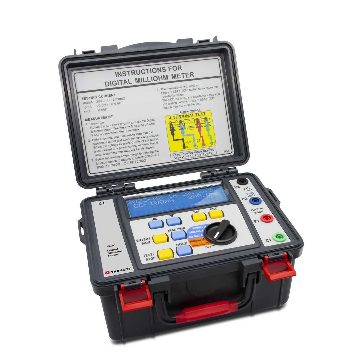 Triplett Test Equipment and Tools ML200 - - Milliohmmeter