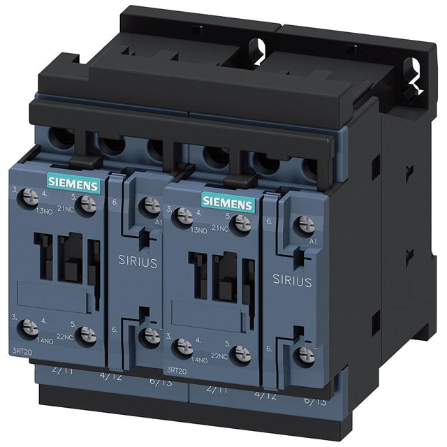 Siemens 3RA23268XB301AK6 3RA23 Montaje de chasis, Riel DIN 120VCA