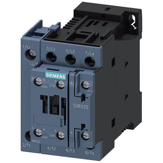 Siemens 3RT23261BB40 3RT2 Montaje de chasis, Riel DIN 24VCC