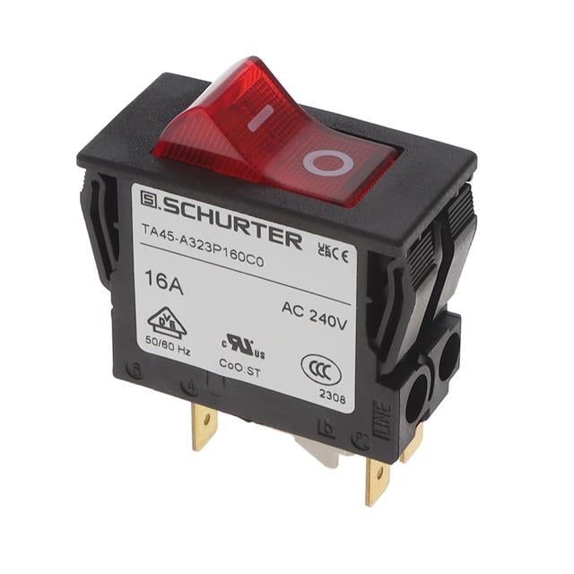 SCHURTER Inc. 4430.1898 TA45 Montaje en panel Térmico 16A