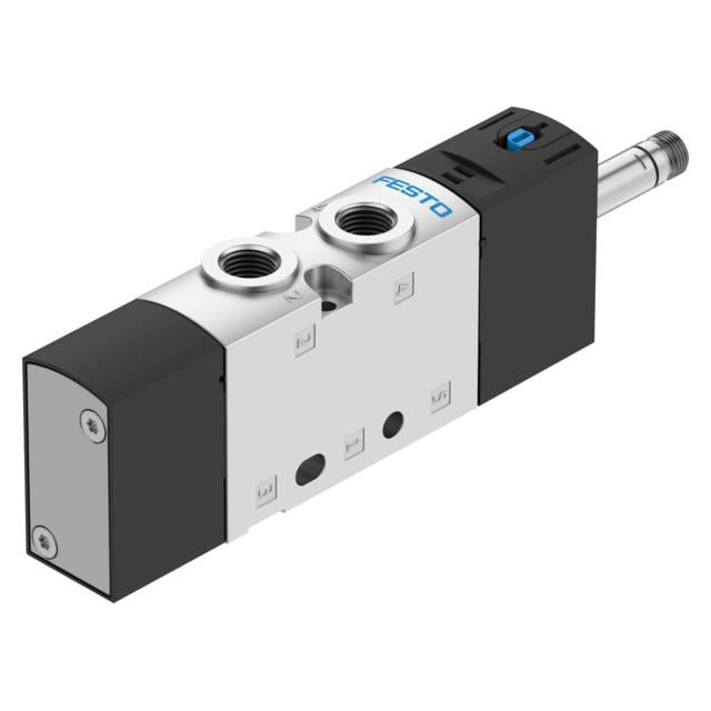 Festo Corporation VUVS-L20-M52-MD-G18-F7 VUVS Válvula de solenoides 05-feb 36 ~ 145 PSI (2.5 ~ 10 bar) Válvula de solenoides
