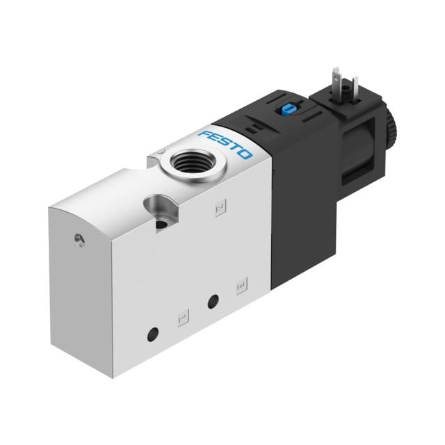 Festo Corporation VUVS-L25-M32C-MD-G14-F8-1C1 VUVS Válvula de solenoides 3/2 normalmente cerrado 36 ~ 145 PSI (2.5 ~ 10 bar) Válvula de solenoides