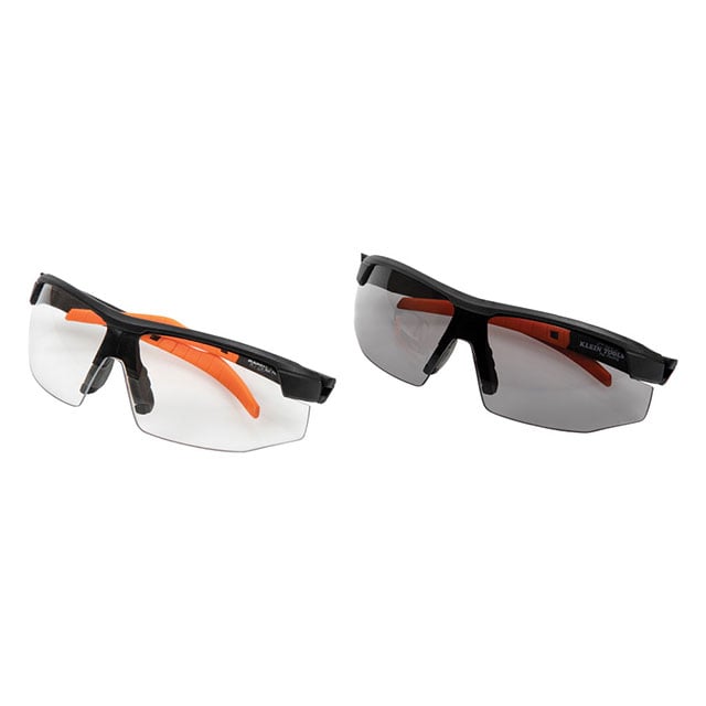 Klein Tools, Inc. 60174 - Anteojos de protección Negro, transparente, gris, naranja