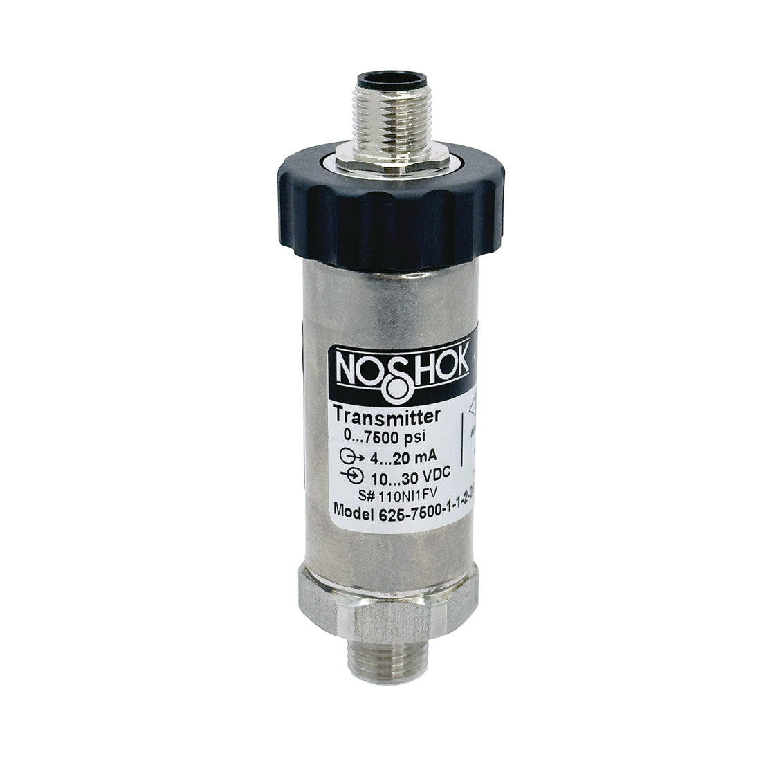 NOSHOK, Inc. 625-30-1-1-2-25-ST8 625 Industrial Medidor Corriente analógica Macho - 1/4" (6.35mm) NPT