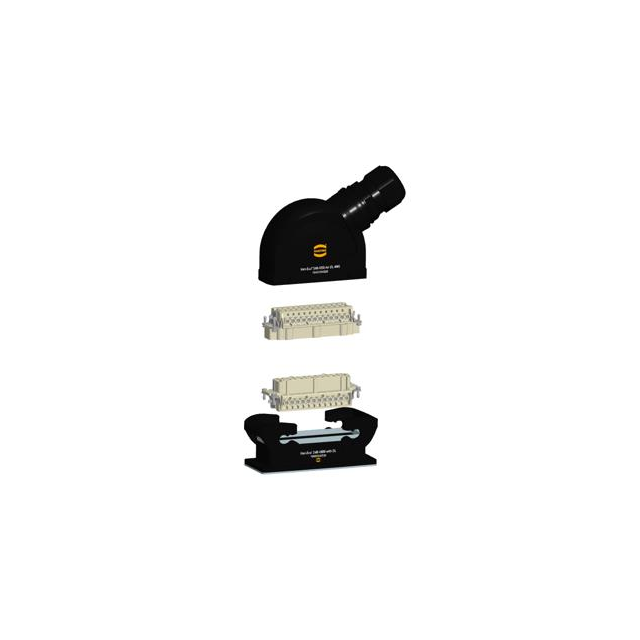 HARTING 73101000004 Han-Eco® Side-Hood, Bottom-Base 24+Ground